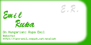 emil rupa business card